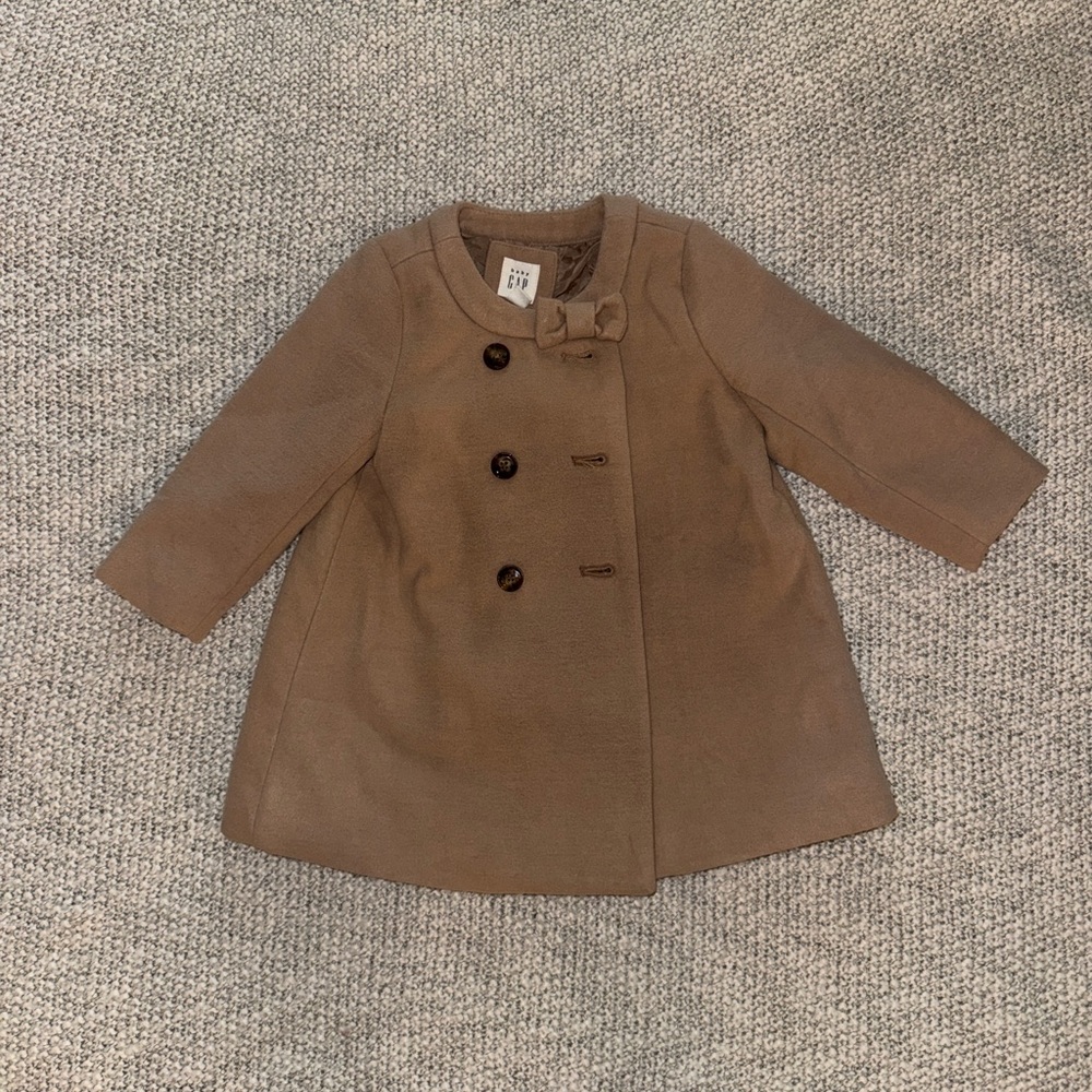 Gap Stylish Camel Kids Peacoat